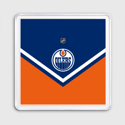 Магнит 55*55 Edmonton Oilers