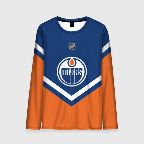 Мужской лонгслив 3D Edmonton Oilers, цвет 3D печать