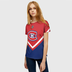 Женская футболка 3D Montreal Canadiens - фото 2