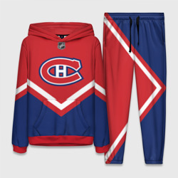 Женский костюм с толстовкой 3D Montreal Canadiens