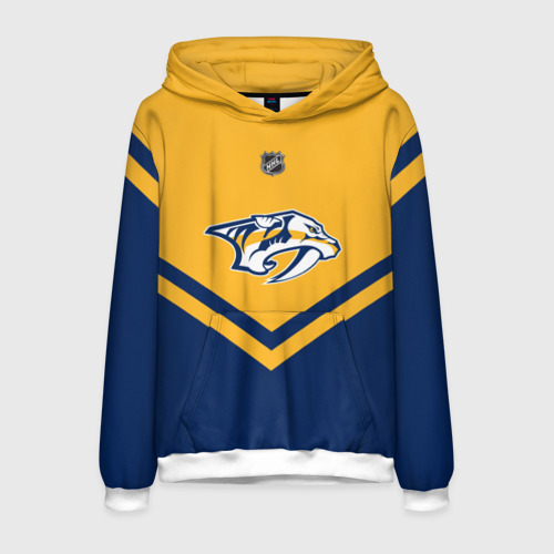 Мужская толстовка 3D Nashville Predators, цвет белый