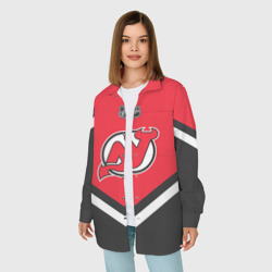 Женская рубашка oversize 3D New Jersey Devils - фото 2