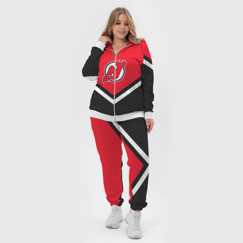 Женский костюм 3D New Jersey Devils, цвет белый - фото 5