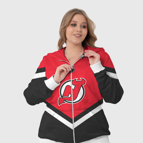 Женский костюм 3D New Jersey Devils, цвет белый - фото 7