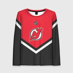 Женский лонгслив 3D New Jersey Devils