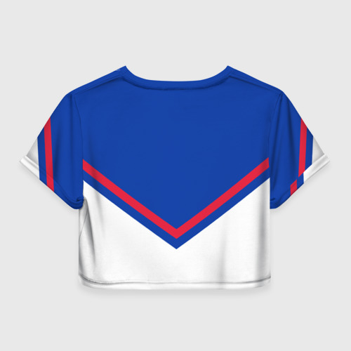 Женская футболка Crop-top 3D New York Rangers, цвет 3D печать - фото 2