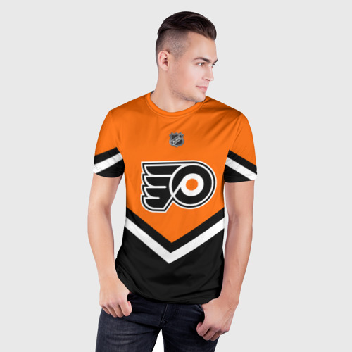 Мужская футболка 3D Slim Philadelphia Flyers - фото 3
