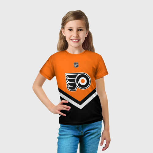 Детская футболка 3D Philadelphia Flyers, цвет 3D печать - фото 5