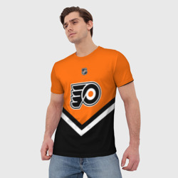 Мужская футболка 3D Philadelphia Flyers - фото 2