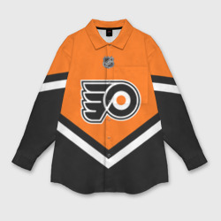 Женская рубашка oversize 3D Philadelphia Flyers