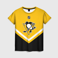 Женская футболка 3D Pittsburgh Penguins