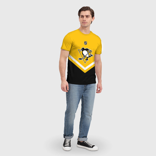 Мужская футболка 3D Pittsburgh Penguins - фото 5