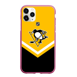 Чехол для iPhone 11 Pro Max матовый Pittsburgh Penguins