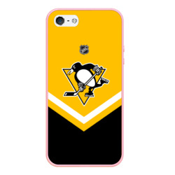 Чехол для iPhone 5/5S матовый Pittsburgh Penguins