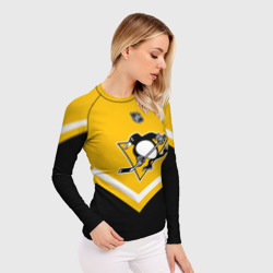 Женский рашгард 3D Pittsburgh Penguins - фото 2