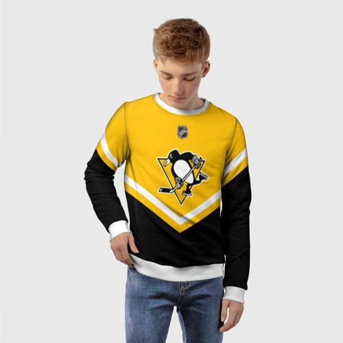 Детский свитшот 3D Pittsburgh Penguins, цвет 3D печать - фото 3