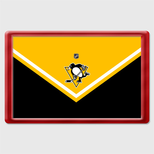 Магнит 45*70 с принтом Pittsburgh Penguins, вид спереди №1