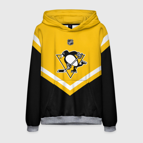 Мужская толстовка 3D Pittsburgh Penguins, цвет меланж