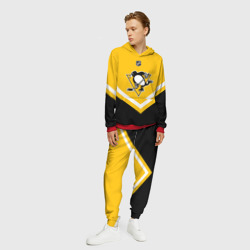 Мужской костюм с толстовкой 3D Pittsburgh Penguins - фото 2