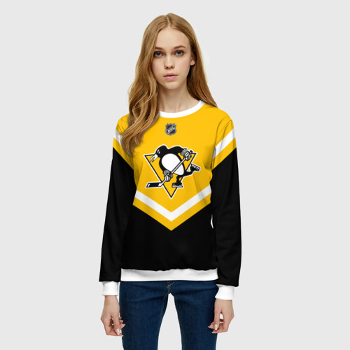 Женский свитшот 3D Pittsburgh Penguins - фото 3