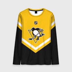 Мужской лонгслив 3D Pittsburgh Penguins