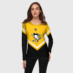 Женский лонгслив 3D Pittsburgh Penguins - фото 2