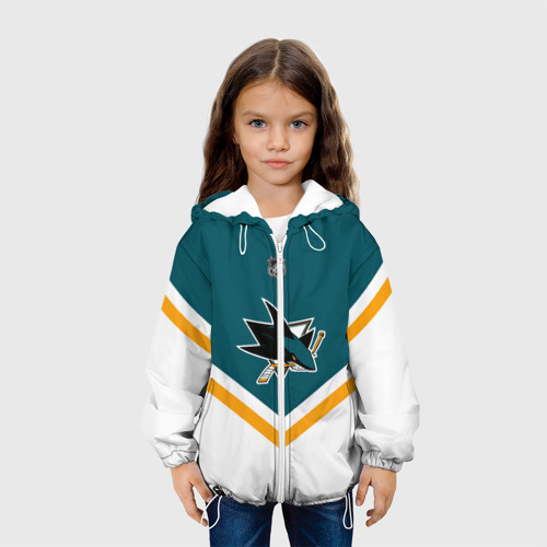 Детская куртка 3D San Jose Sharks, цвет белый - фото 4