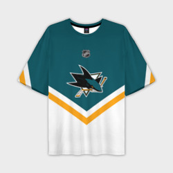 Мужская футболка oversize 3D San Jose Sharks