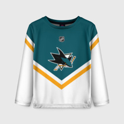 Детский лонгслив 3D San Jose Sharks