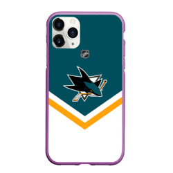 Чехол для iPhone 11 Pro Max матовый San Jose Sharks