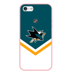 Чехол для iPhone 5/5S матовый San Jose Sharks