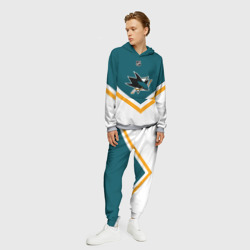 Мужской костюм с толстовкой 3D San Jose Sharks - фото 2