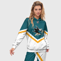 Женский костюм с толстовкой 3D San Jose Sharks - фото 2