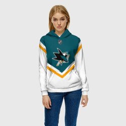 Женская толстовка 3D San Jose Sharks - фото 2