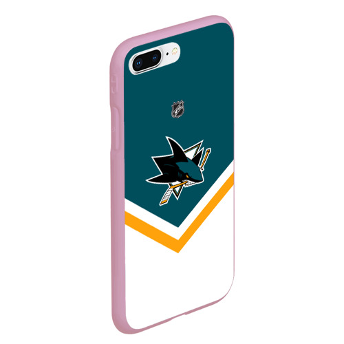 Чехол для iPhone 7Plus/8 Plus матовый San Jose Sharks, цвет розовый - фото 3