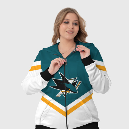 Женский костюм 3D San Jose Sharks, цвет черный - фото 7