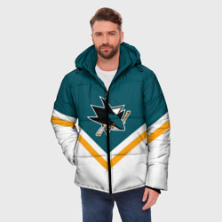 Мужская зимняя куртка 3D San Jose Sharks - фото 2