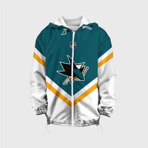 Детская куртка 3D San Jose Sharks, цвет белый