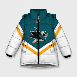 Зимняя куртка для девочек 3D San Jose Sharks