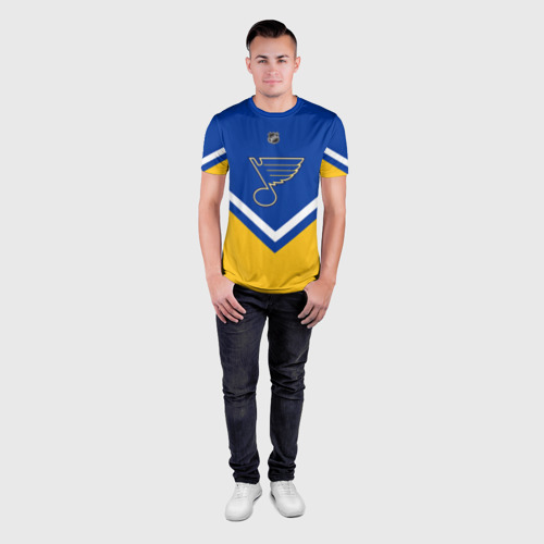 Мужская футболка 3D Slim St. Louis Blues, цвет 3D печать - фото 4