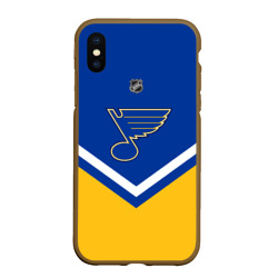 Чехол для iPhone XS Max матовый St. Louis Blues