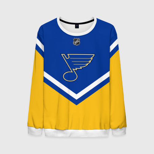 Мужской свитшот 3D St. Louis Blues, цвет белый