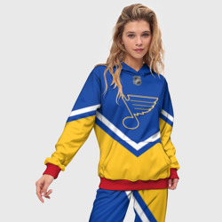 Женский костюм с толстовкой 3D St. Louis Blues - фото 2