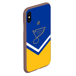 Чехол для iPhone XS Max матовый St. Louis Blues - фото 2