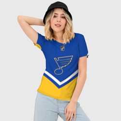 Женская футболка 3D Slim St. Louis Blues - фото 2