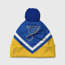 Шапка 3D c помпоном St. Louis Blues