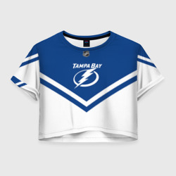 Женская футболка Crop-top 3D Tampa Bay Lightning