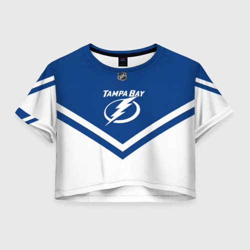 Женская футболка Crop-top 3D Tampa Bay Lightning, цвет 3D печать