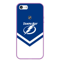 Чехол для iPhone 5/5S матовый Tampa Bay Lightning