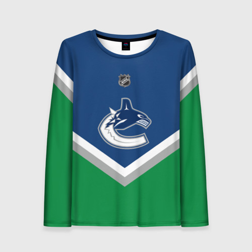 Женский лонгслив 3D Vancouver Canucks, цвет 3D печать